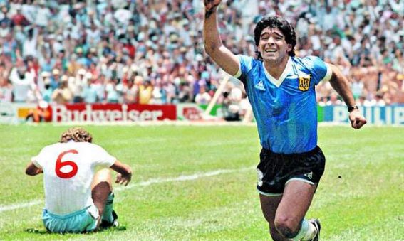 Maradona Inghilterra Argentina 1986